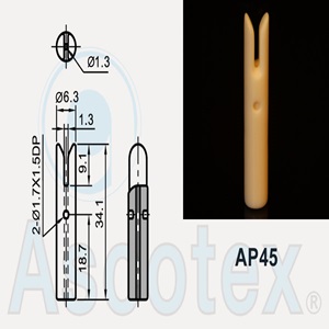 Sứ Ceramic dẫn sợi Ceramic Oiling Guide AP43